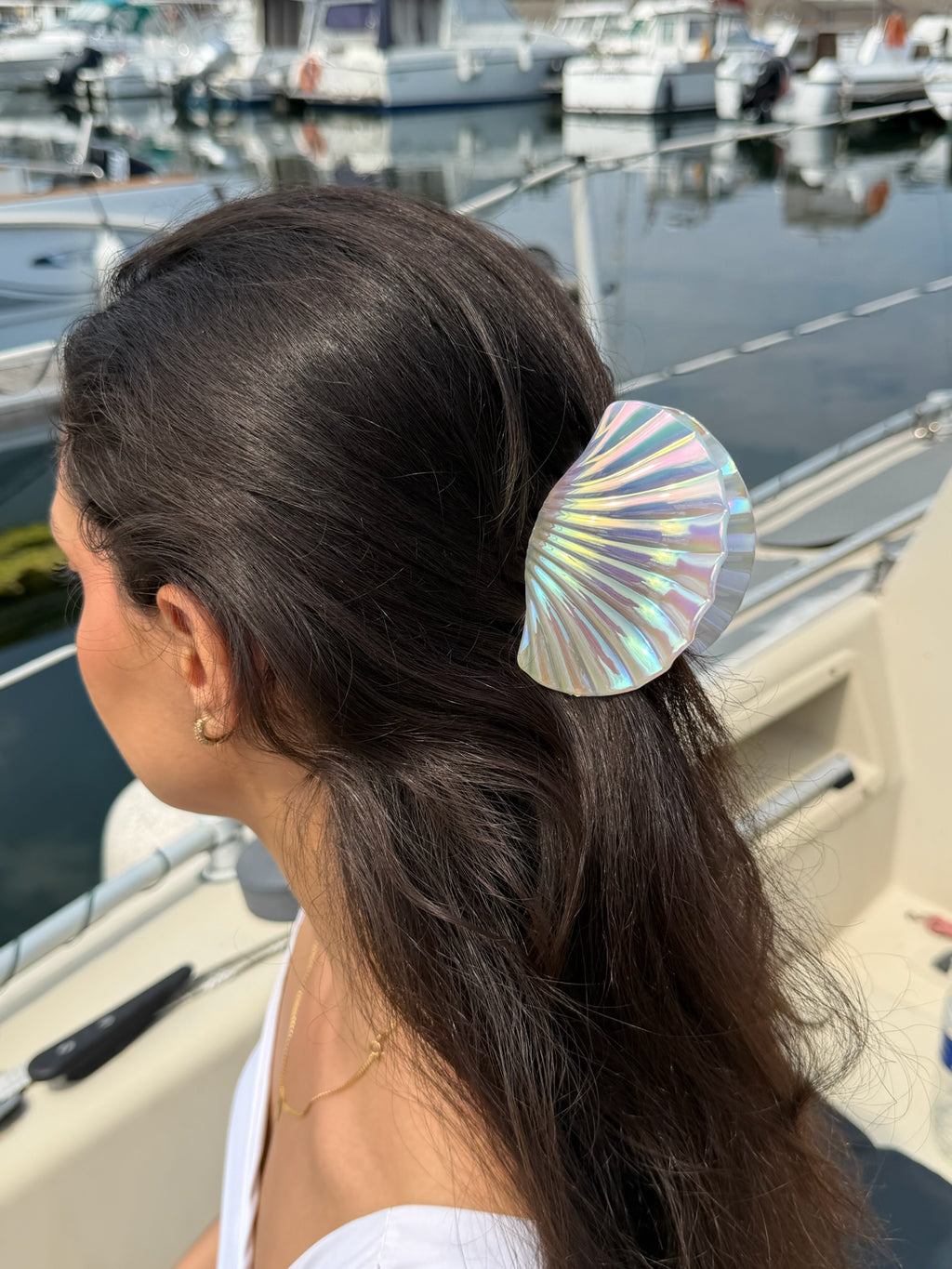 Pince à cheveux Coquillage Nacré