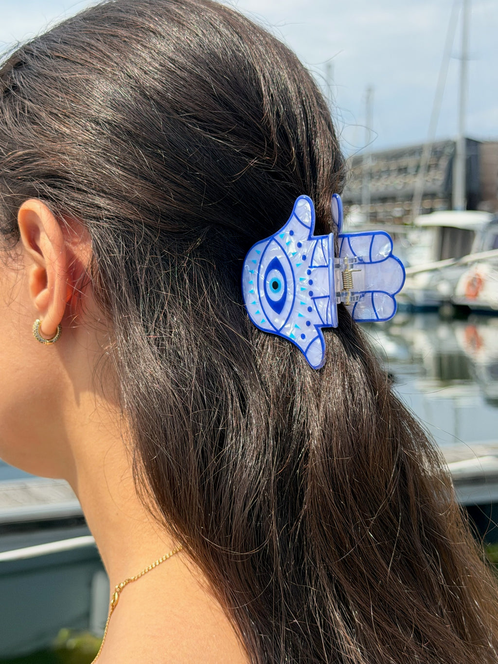 Hamsa Hand Hair Clip