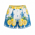 Lemon Print Shorts