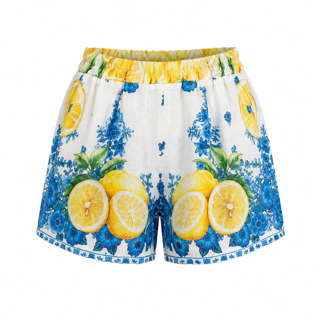Lemon Print Shorts