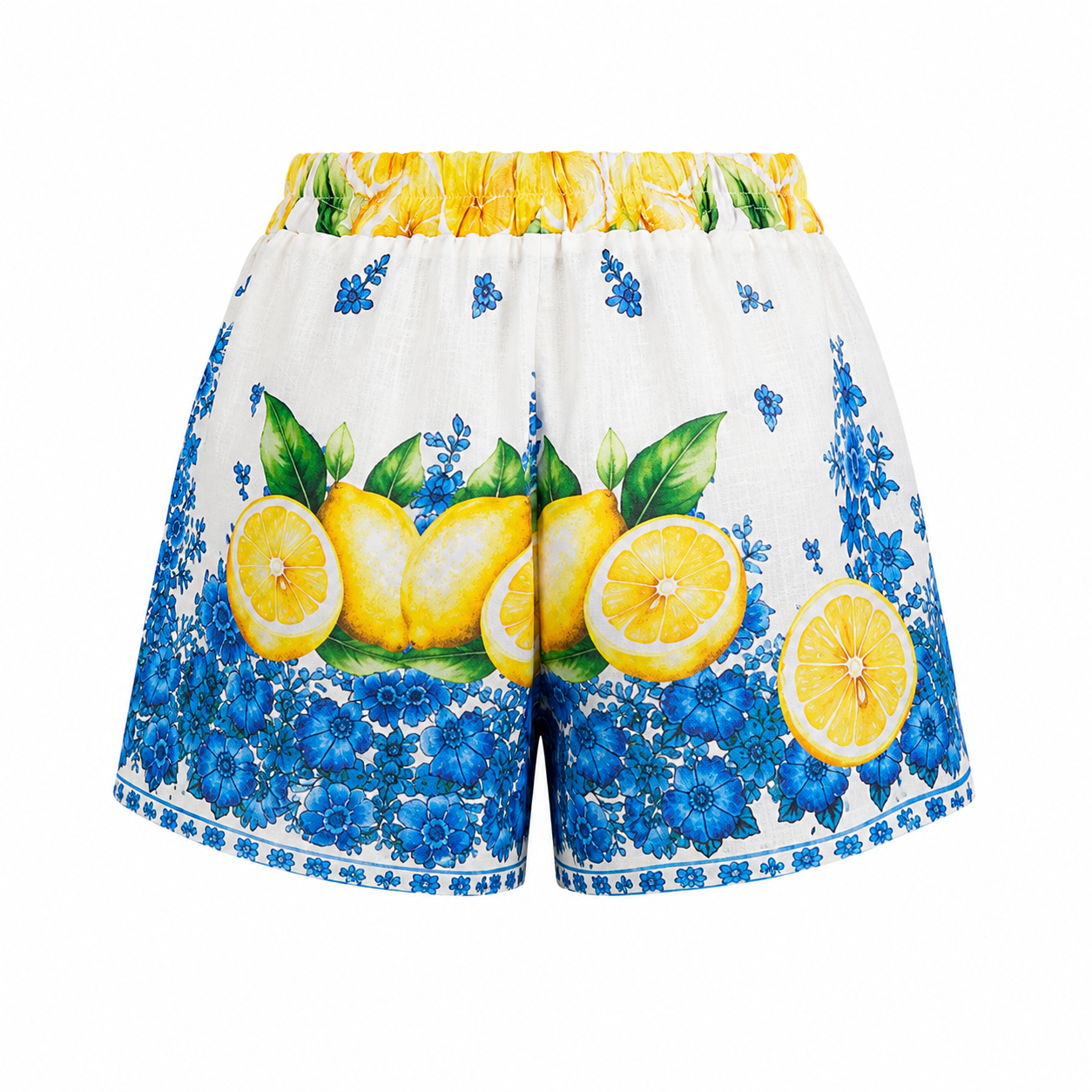 Lemon Print Shorts